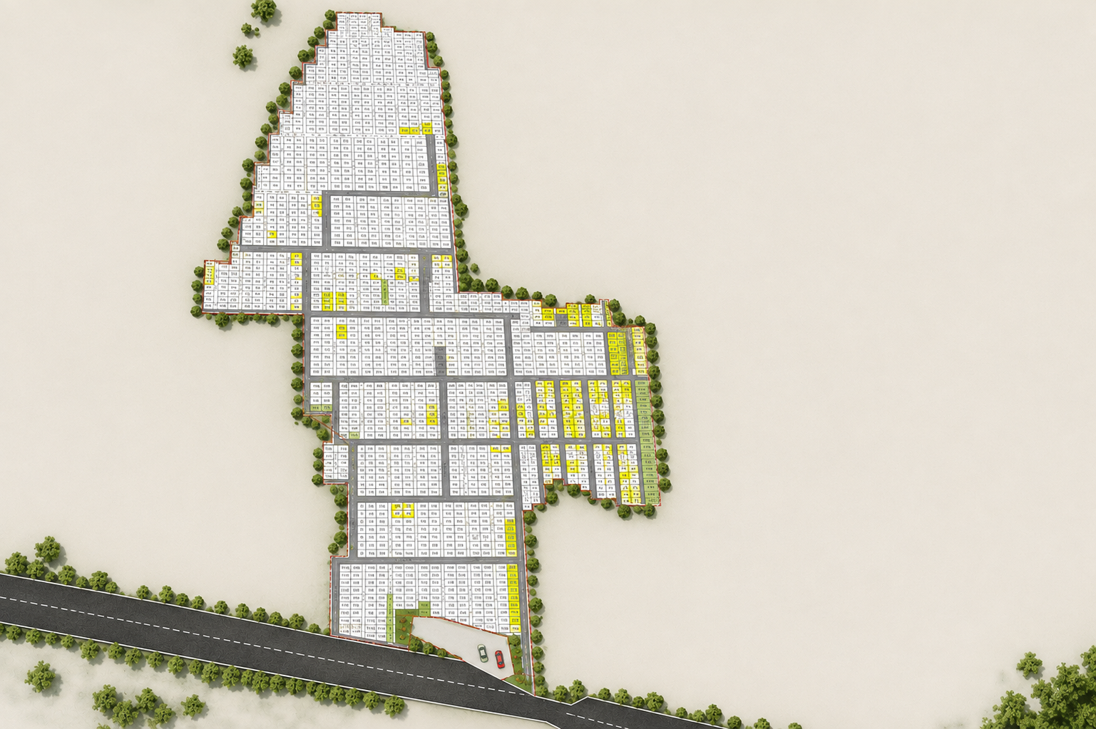 Swarny City residential plot layout plan